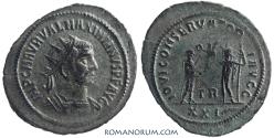 Ancient Coins - MAXIMIANUS. (AD 286-305) Antoninianus, 3.01g.  Tripolis.  Scarce. Huge flan. Silvered.