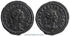 Ancient Coins - VABALATHUS and AURELIAN. (AD 270-275 ) Antoninianus, 4.32g.  Antioch. Excellent specimen