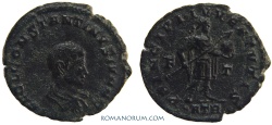 Ancient Coins - CONSTANTINE II. (AD 337-40) AE 3, 2.50g.  Trier. PRINCIPI . IVVENTVTIS Dot not recorded in RIC