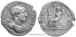 Ancient Coins - HADRIAN. (AD 117-138) Denarius, 3.09g.  Rome.