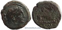 Ancient Coins - Post-Reform Quadrans. Quadrans, 6.08g.   Reverse pellets