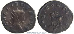 Ancient Coins - GALLIENUS. (AD 253-268) Antoninianus, 3.37g.  Rome. Goat-nurse of Jupiter, Amalthea.