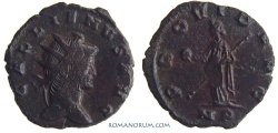 Ancient Coins - GALLIENUS. (AD 253-268) Antoninianus, 3.51g.  Mediolanum. PROVID AVG Nice brown-reddish patina.