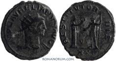 Ancient Coins - AURELIAN. (AD 270-275) Antoninianus, 4.13g.  Antioch. Silvering remnants