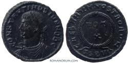 Ancient Coins - CONSTANTINE II. (AD 337-340) AE3, 2.13g.  Thessalonica. Black patina