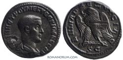Ancient Coins - HERENNIUS ETRUSCUS. (AD 251) Tetradrachm. , 10.49g.  Seleucis and Pieria, Antioch. Toned.