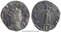 Ancient Coins - GALLIENUS. (AD 253-268 ) Antoninianus, 2.73g.  Mediolanum. SALVS AVG Scarcer mintmark
