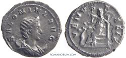 Ancient Coins - SALONINA. (Wife of Gallienus) Antoninianus, 3.30g.  Cologne. Restruck brockage or clashed dies.