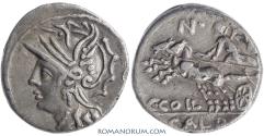Ancient Coins - C. Coelius Caldus. Denarius, 3.82g.  Rome.
