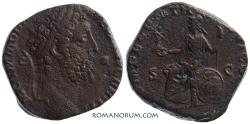 Ancient Coins - COMMODUS. (AD 180-192 ) Sestertius, 20.60g.  Rome. Very scarce. Square flan.
