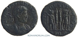 Ancient Coins - CONSTANTIUS II. (AD 337-361) AE3, 3.32g.  Lyon. Actually rare. Featured in wildwinds.com