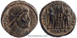 Ancient Coins - CONSTANTINE I, The Great . (AD 306-337) AE3, 2.35g.  Antioch. Natural surface dirt.
