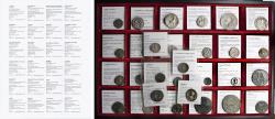 Ancient Coins - Printable Coin Label Insert Sheets. Perforated. For 2" x 2" coin flips or display cases. Acid free.