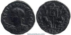 Ancient Coins - CRISPUS. (AD 317-326) AE3, 3.20g.  Siscia. Scarce obverse legend break.