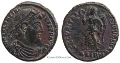 Ancient Coins - VALENTINIAN I. (AD 364-375) AE3, 2.90g.  Sirmium. SECVRITAS REIPVBLICAE