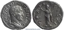 Ancient Coins - MAXIMINUS. (AD 235-238) Denarius, 2.87g.  Rome.