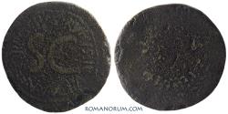 Ancient Coins - AUGUSTUS C. Plotius Rufus, moneyer. (44 BC - AD 14) Sestertius, 14.87g.  Rome. 33 mm