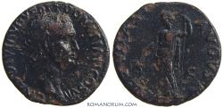 Ancient Coins - DOMITIAN. (AD 81-96) As, 8.74g.  Rome. Rare with this obverse legend.