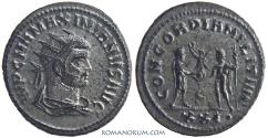 Ancient Coins - MAXIMIANUS. (AD 286-305) Antoninianus, 3.94g.  Cyzicus. Silvered