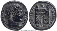 Ancient Coins - CONSTANTINE I, The Great. AE3, 3.29g.  Magnificent. Gorgeous black patina under silvering.