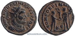 Ancient Coins - MAXIMIANUS. (AD 286-305) Follis, 3.34g.  Cyzicus. Original surface dirt.