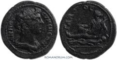 Ancient Coins - PHRYGIA, Eumeneia. (Time of Septimius Severus) AE 20, 4.77g. River god Glaukos.