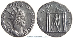 Ancient Coins - GALLIENUS. (AD 253-268) Antoninianus, 3.00g.  Lugdunum. DEO MARTI 