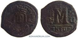 Ancient Coins - MAURICE TIBERIUS. (AD 582-602 ) Follis, 10.57g.  Theopolis (Antioch) ANNO XU
