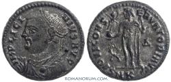 Ancient Coins - LICINIUS. (AD 308-324) AE3, 3.00g.  Cyzicus. Squeezed reverse legend.