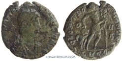 Ancient Coins - GRATIAN. (AD 375 -383) AE3, 3.10g.  Lugdunum. GLORIA ROMANORVM