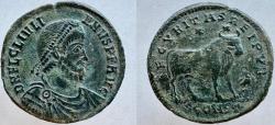 Ancient Coins - Julian II. 360-363 AD. Æ. Bull with two stars above; to right, eagle standing.  SCARCER with eagle !