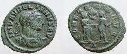 Ancient Coins - AURELIAN. 270-275 AD. Æ As ? / Sestertius ? Scarce denomination for Aurelian.