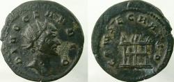 Ancient Coins - CLAUDIUS II GOTHICUS, DIVUS. Antoninianus, CONSECRATIO, flaming altar. VERY LARGE FLAN for type !