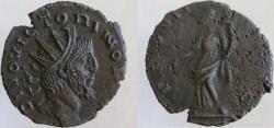 Ancient Coins - Victorinus. Died 271 AD. Antoninianus. SUPER PORTRAIT !  DIVO VICTORINO PIO.