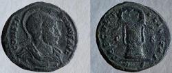 Ancient Coins - Constantine I, (the GREAT). 307/310-337 AD. Wreath with AVG set on cippus unlisted officina.