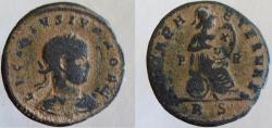 Ancient Coins - Licinius II. Caesar, 317-324 AD. Æ Follis. ROMAE AETERNAE. RARE - listed as R-3 in RIC.