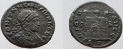Ancient Coins - Constantine II, as Caesar. Æ Follis. VERY RARE ! (unlisted officina) one of four examples from officina P