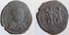 Ancient Coins - Theodosius II. 402-450 AD. Æ-22mm, mint of Constantinople or Cherson? VERY RARE.