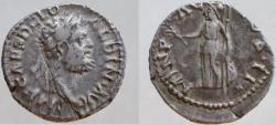 Ancient Coins - Clodius Albinus. 195-197 AD. AR Denarius. MIN PAC COS II.  RARE as Augustus !