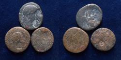 Ancient Coins - A lot of 3 Provincial coins with countermarks.
