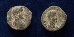 Ancient Coins - JUDAEA, Aelia Capitolina (Jerusalem). Antoninus Pius, with Marcus Aurelius as Caesar.AD 138-161.