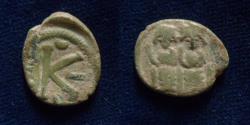 Ancient Coins - ISLAMIC, Umayyad Caliphate (Arab-Byzantine coinage). Circa AD 675-700.