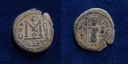 Ancient Coins - ISLAMIC, Ummayad Caliphate. Arab-Byzantine coinage . Circa 680s. Damascus mint.