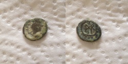 Ancient Coins - Marcian. AD 450-457. Æ Nummus (11mm, 1gr). Constantinople mint.