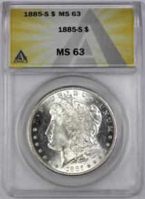 1885-S Morgan $1 ANACS MS63 | Dollars