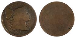 Us Coins - 1794 Liberty Cap 1c ANACS FAIR 2