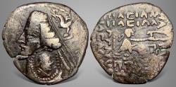 Ancient Coins - Indo-Parthians, Sacaraucae, Aria/Margiana, imitation of Phraates IV, (Circa 1st Century BC) AR Drachm.