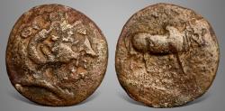 Ancient Coins - Seleukid Kings. Antiochos I Soter. (281-261 BC). AE. Ai Khanoum (آي خانم)  Very Rare