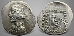 Ancient Coins - Parthian Kings, Unknown king II (80-70 BC) AR Drachm. Rhagai mint Rare