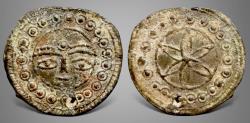 Ancient Coins - Hunnic Tribes, Silk Road Region. (Circa 5th-8th centuries). PB lead. Extremely Rare.